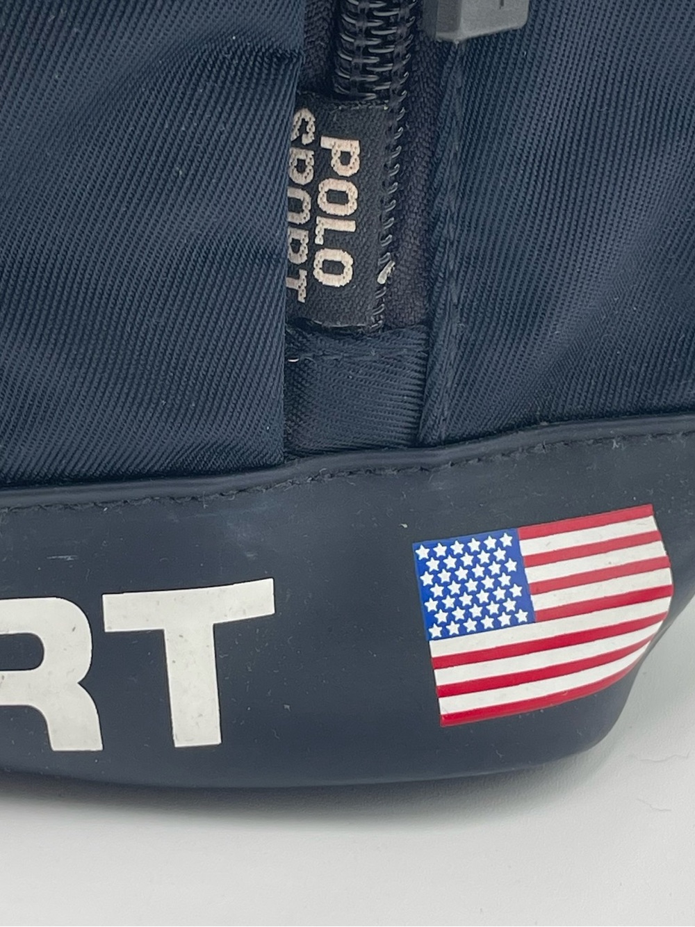 Vintage 90s Polo Sport Ralph Lauren Small Mini Backpack Navy Logo Preppy USA - Picture 3 of 13